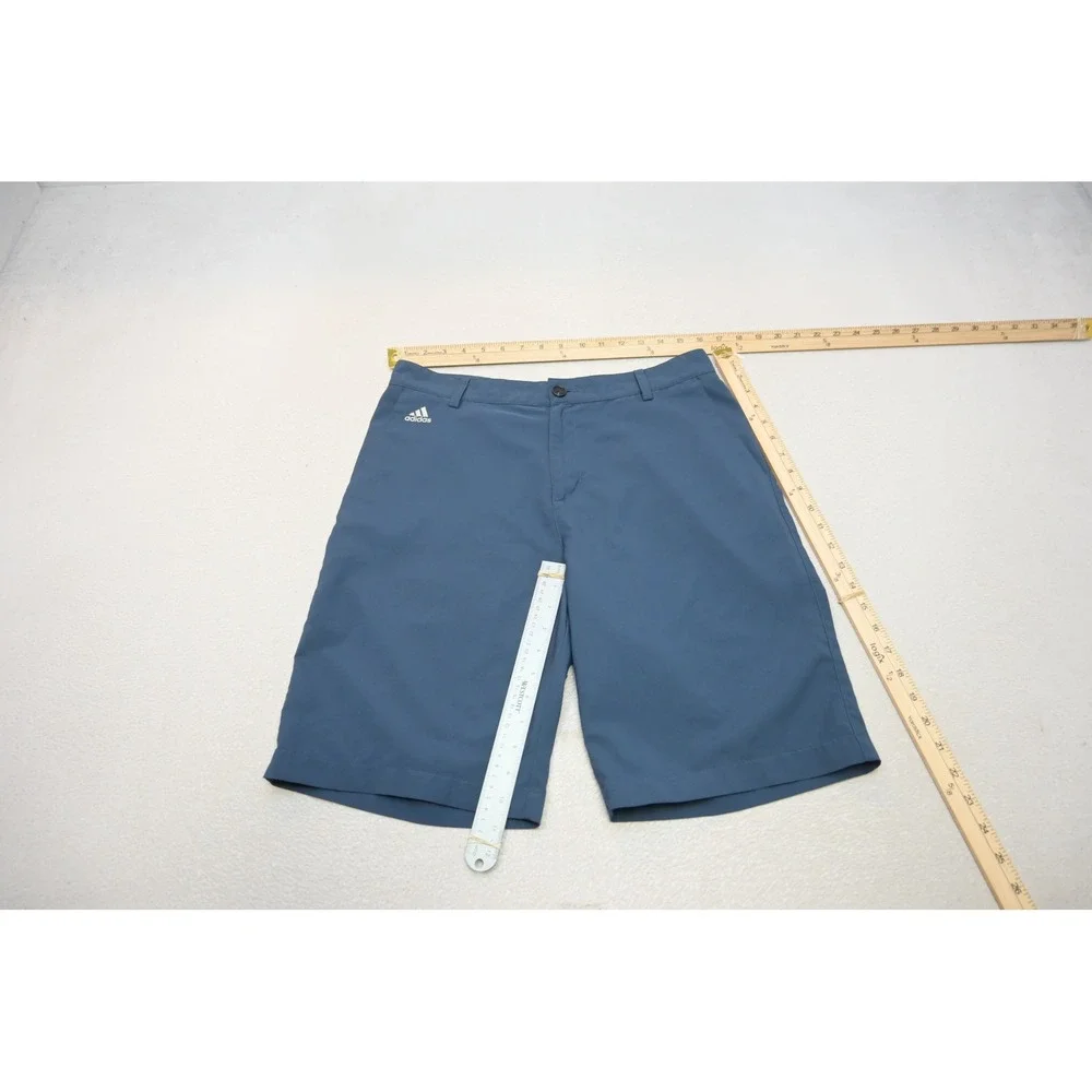 Adidas Golf Shorts Men Size 32 Blue Climalite Performance Active Excellent